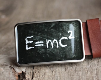 Theory of Relativity Belt Buckle,  Physics Belt Buckle, Einstein belt buckle, science belt buckle