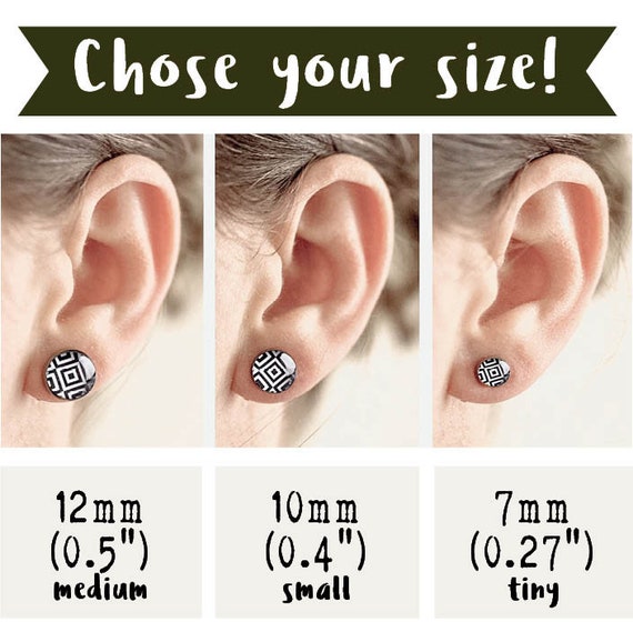 Mm Earring Stud Size Chart