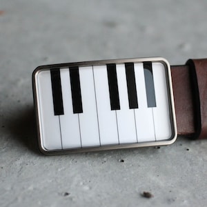 Piano Keyboard Belt Buckle, Music / Musician Belt Buckle, gift for him, wedding accessory, mens belt buckle