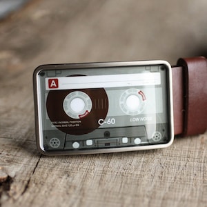 Audio Cassette Belt Buckle, Cassette Tape Belt Buckle, Retro Belt Buckle, Music Belt Buckle