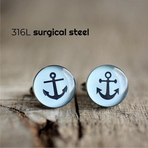 groomsmen Sport cufflinks Vintage Bike cufflinks Wedding cuff links for groom Surgical steel cuff link