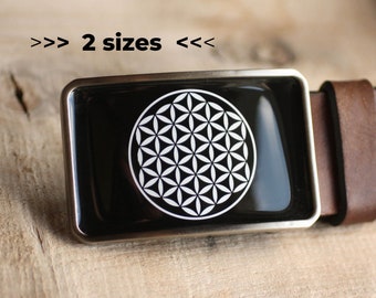 Flower of Life Belt Buckle, Sacred Geometry belt Buckle, Men's belt bucke, gift for him