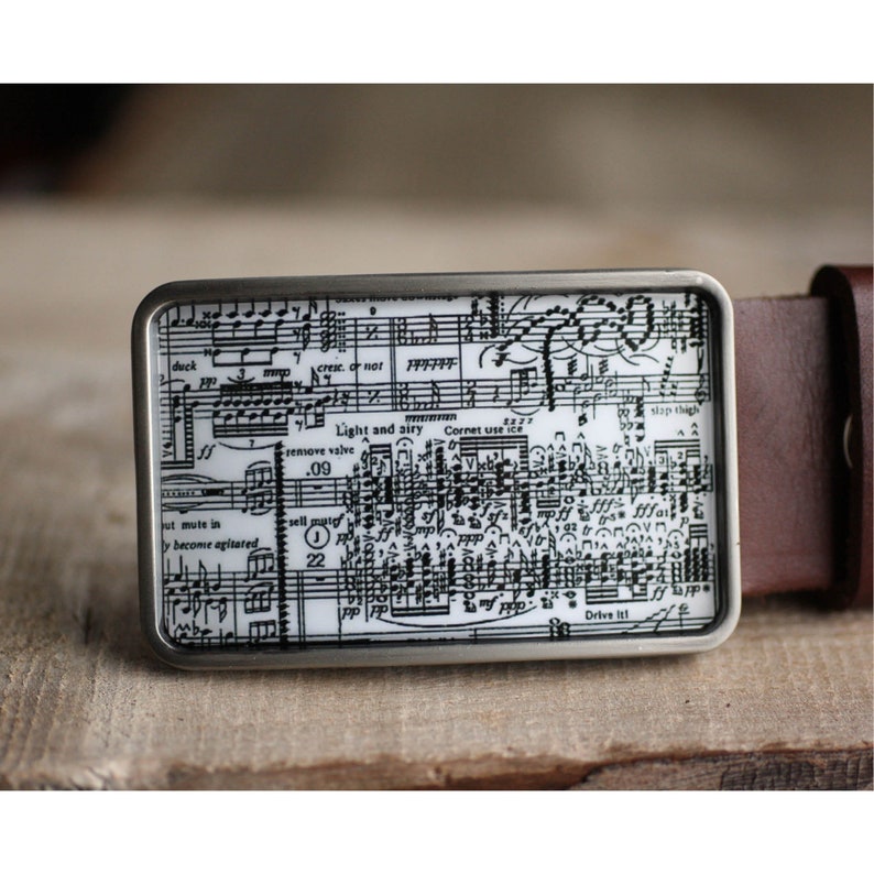 Sheet Music Belt Buckle Music Belt Buckle Belt Buckle for Etsy
