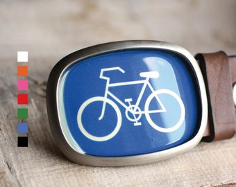 Bicycle / Bike Belt Buckle, Sport Belt Buckle, Red Belt Buckle for Him, for Her, blue bicycle, black bike, white bicycle, green bike