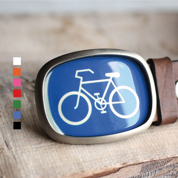 Bicycle / Bike Belt Buckle, Sport Belt Buckle, Red Belt Buckle for Him, for Her, blue bicycle, black bike, white bicycle, green bike