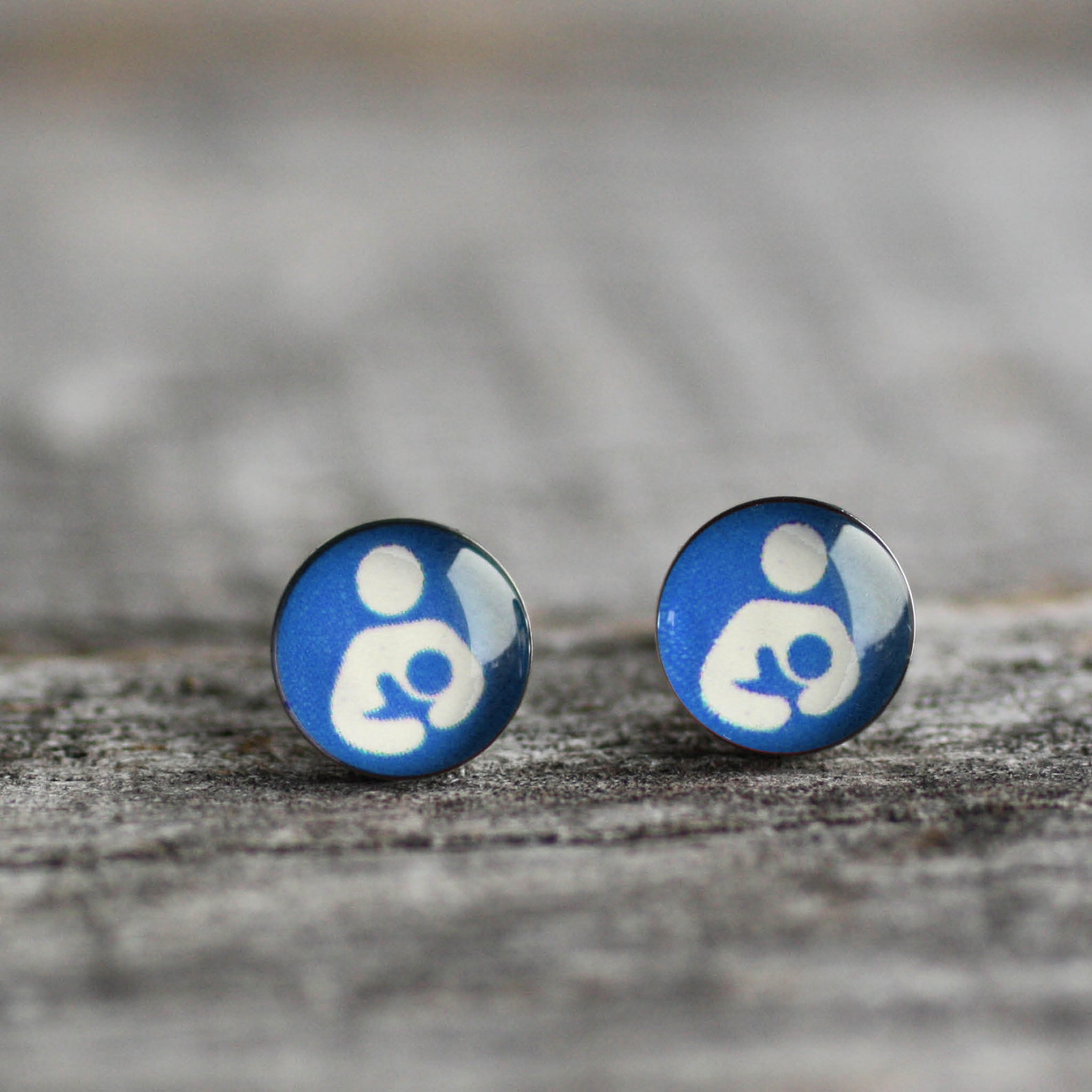 Nursing Post Earring pink Surgical Steel Studs Etsy