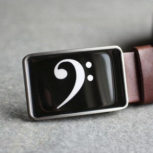 Bass Clef belt buckle, Music belt buckle, Musician belt buckle, Wedding belt buckle, groom, groomsmen, gift for him, gift for musician