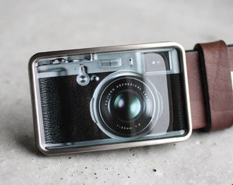 Camera Belt Buckle, Retro Belt Buckle, Photographer's gift, gift for him, men's belt buckle, photographer gift idea