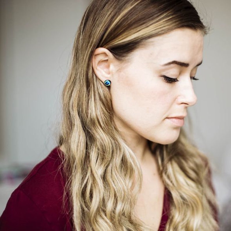 Breastfeeding symbol posts Surgical steel studs Nursing image 6