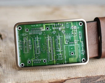 PCB Belt Buckle,  Circuit Board Belt Buckle, Geekery / Geek Belt Buckle, Computer belt buckle