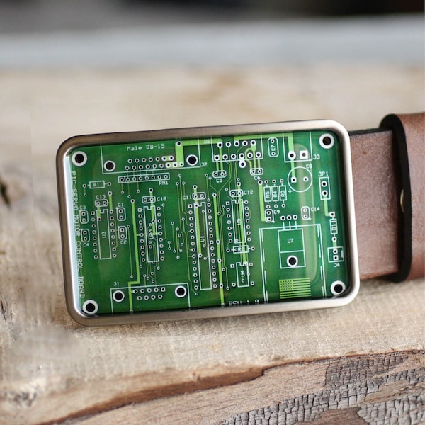 PCB Belt Buckle,  Circuit Board Belt Buckle, Geekery / Geek Belt Buckle, Computer belt buckle