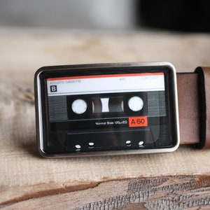 Audio Cassette Belt Buckle, Cassette Tape Belt Buckle, Retro Belt Buckle, Music Belt Buckle