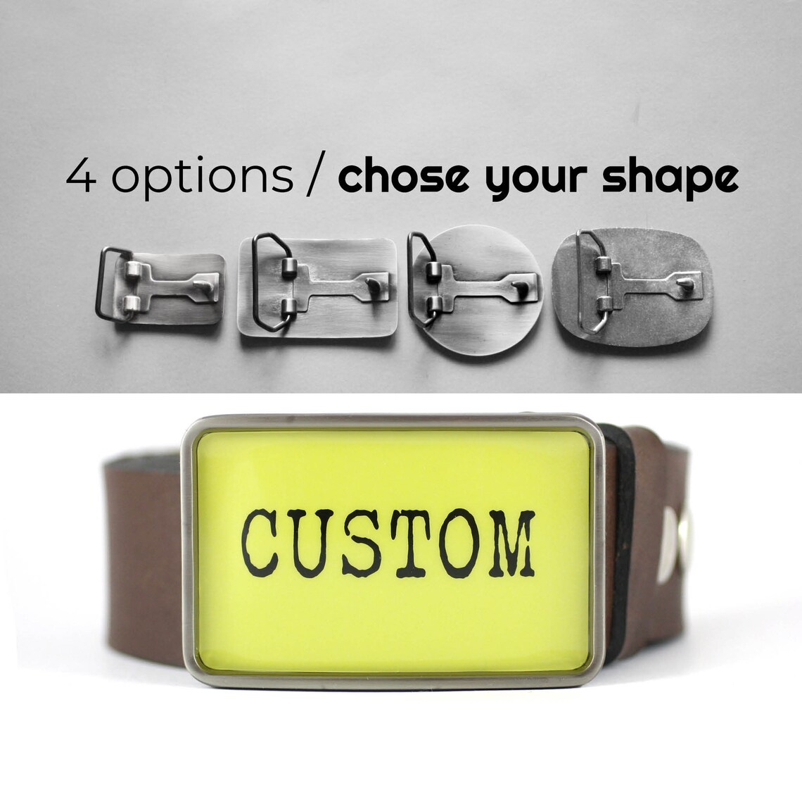 Custom belt buckle Personalized belt buckle gift for him Etsy