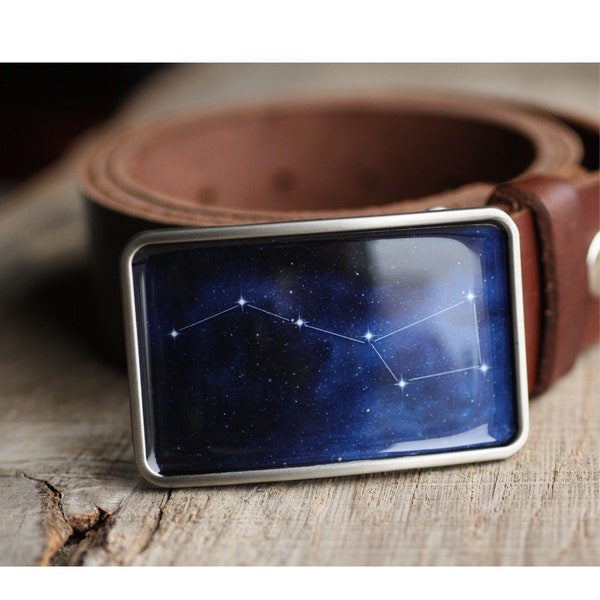 Ursa Major Big Dipper Constellation Belt Buckle, Universe Belt Buckle, Space Belt Buckle, Star belt buckle