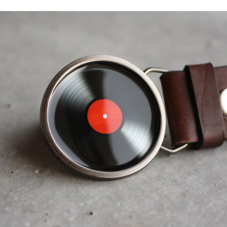 Vinyl Record Belt Buckle LP Vinyl Belt Buckle Music Belt Etsy