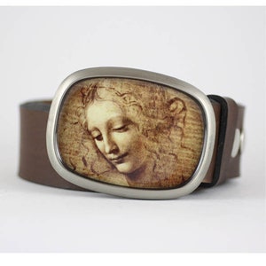 Da Vinci Belt Buckle, Wearable Art Belt Buckle, Gift for Her image 5