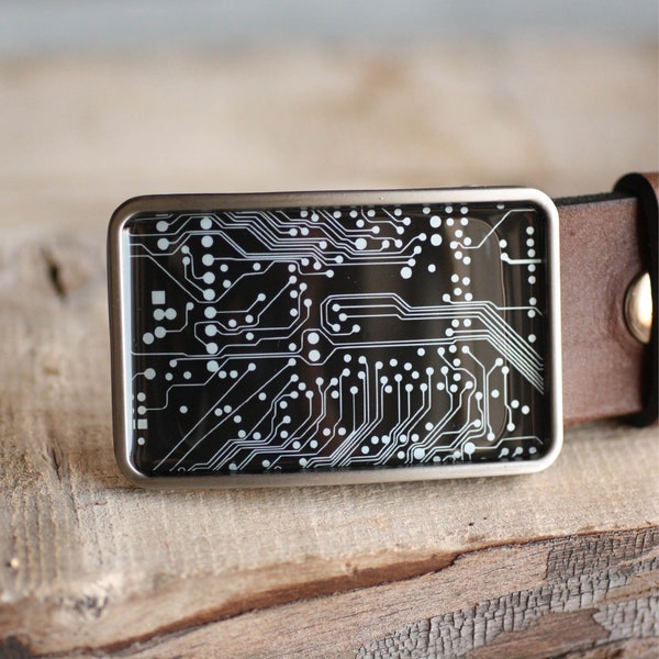 Circuit Board Belt Buckle, PCB Belt Buckle, Geekery Geek Belt Buckle Computer belt buckle men's belt buckle belt buckle for men gift for him