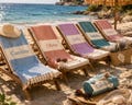 Aesthetic Beach Towel, Personalized Turkish Towel, Custom Name Summer Towel, Minimal Beach Style, Boho Beach Towel, Luxury Lightweight Towel