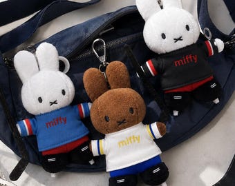 Official Miffy Ice Hockey Plush Keychain – Cute Mascot Bag Charm, New Tags