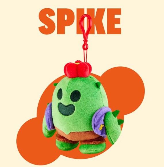 Brawl Stars Official Plush: Spike & Poop Spike Keychain - 5.1