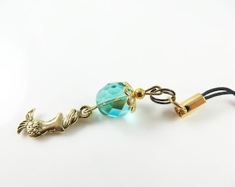 Mermaid cell phone charm