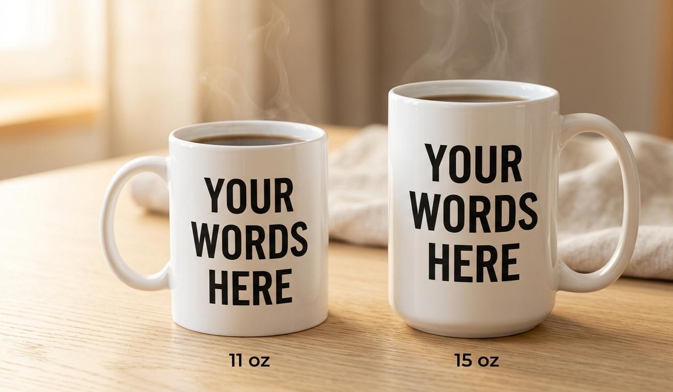 Custom Text Mug With Your Words | Personalized Coffee Mug | Unique Gift ...