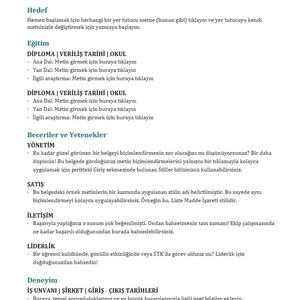 Basic Cv Template