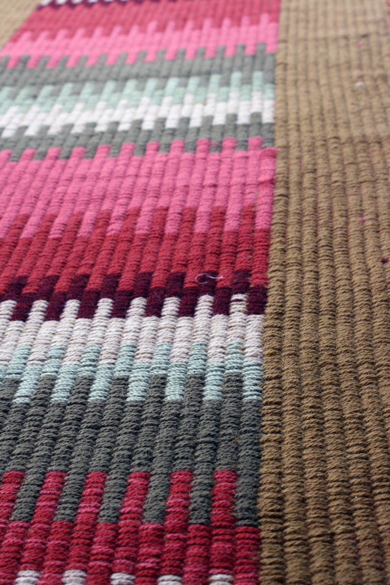 30 X 60 Autumn Colors Handwoven Wool Rug - Etsy