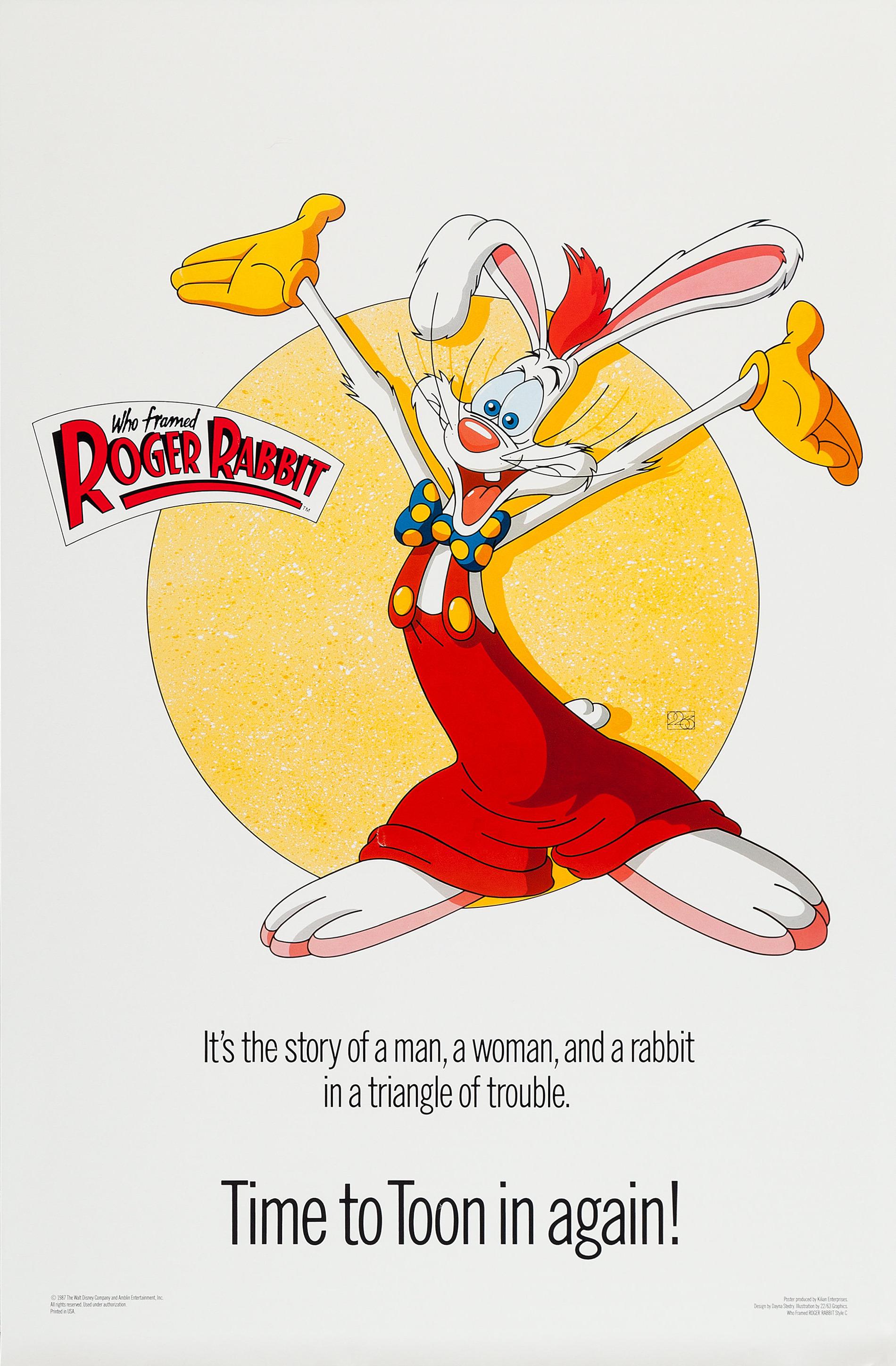 Who Framed Roger Rabbit Movie Poster, Matte Print Wall Art Classic ...