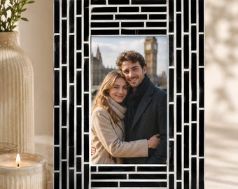 Handmade Glass Mosaic Picture Frame | Decorative Photo Display | Luxury Wall Decor