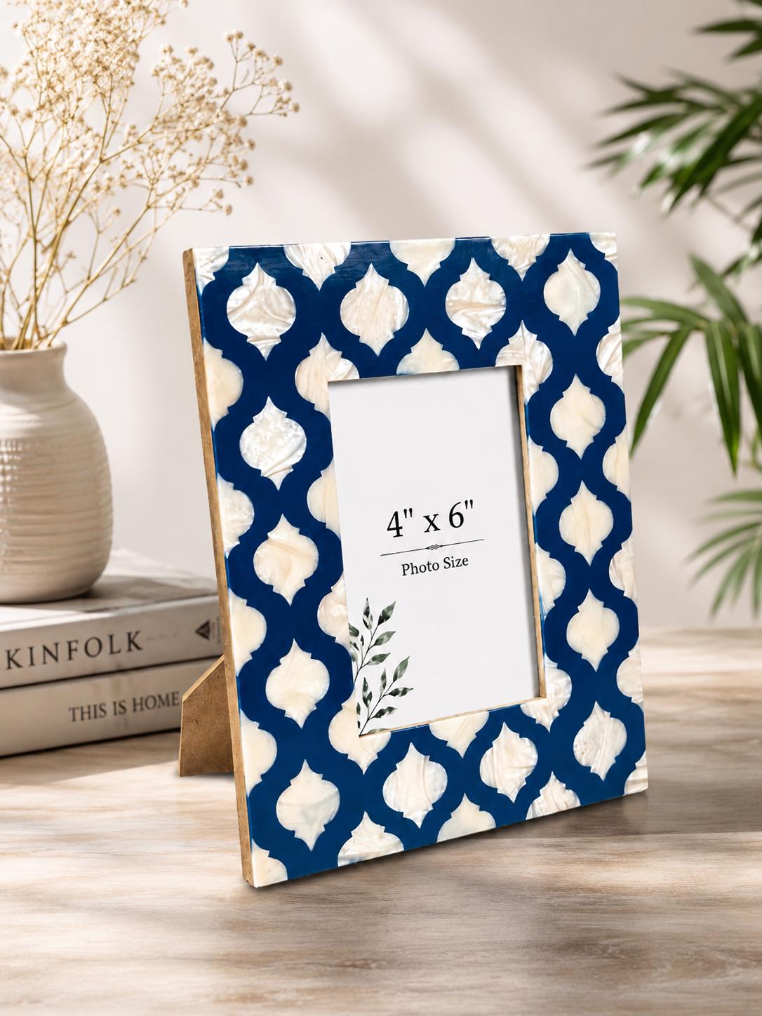 4x4 Photo Frame Navy - Etsy