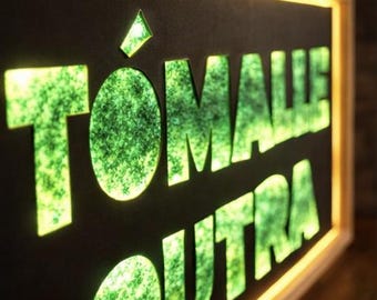 Letrero luminoso personalizado | cartel con nombre | decoración bar oficina y hogar | regalos originales