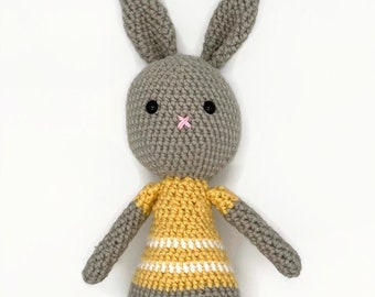 Bunny Stuffed Animal, Baby Shower Gift for Girl, Baby Gift for Boy, Easter Basket Bunny, Crochet Rabbit