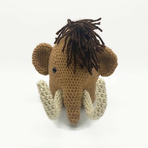 Mammoth Stuffed Animal, Ice Age Mammoth, Crochet Mammoth, Baby Shower Gift for Boy, Baby Gift for Boy image 1