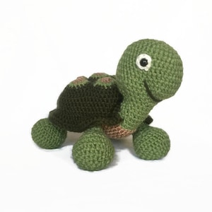 Turtle Stuffed Animal, Turtle Plush Toy, Baby Gift for Boy, Baby Gift for Girl, Crochet Turtle image 1