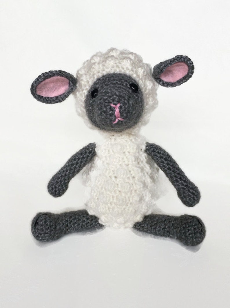 Lamb Stuffed Animal, Lamb Baby Gift, Crochet Lamb, Baby Shower Gift, Easter Gift image 8