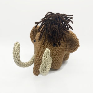 Mammoth Stuffed Animal, Ice Age Mammoth, Crochet Mammoth, Baby Shower Gift for Boy, Baby Gift for Boy image 8