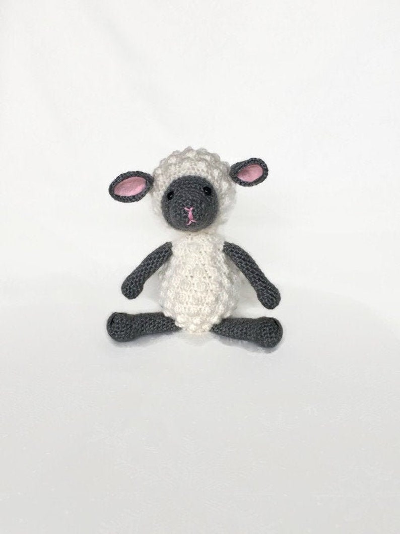 Lamb Stuffed Animal, Lamb Baby Gift, Crochet Lamb, Baby Shower Gift, Easter Gift image 2