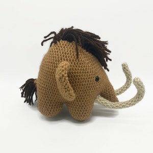 Mammoth Stuffed Animal, Ice Age Mammoth, Crochet Mammoth, Baby Shower Gift for Boy, Baby Gift for Boy zdjęcie 5