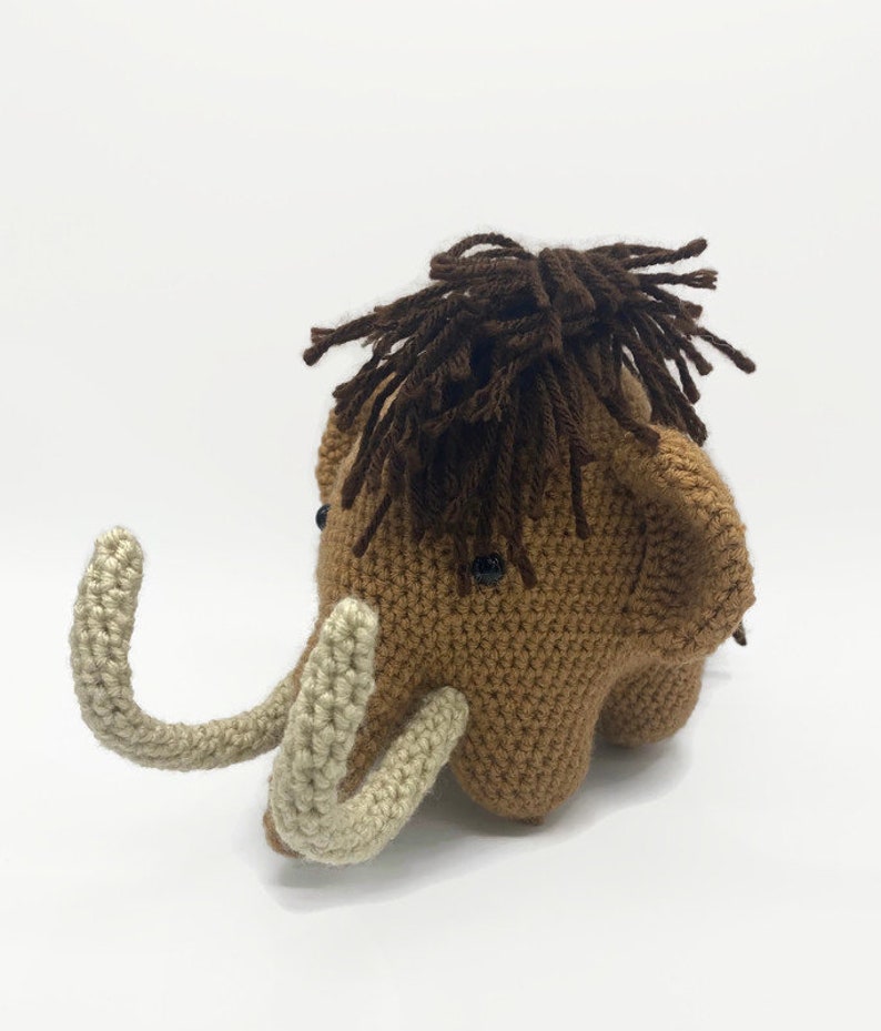 Mammoth Stuffed Animal, Ice Age Mammoth, Crochet Mammoth, Baby Shower Gift for Boy, Baby Gift for Boy image 4