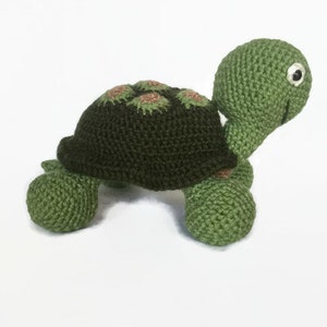 Turtle Stuffed Animal, Turtle Plush Toy, Baby Gift for Boy, Baby Gift for Girl, Crochet Turtle image 5