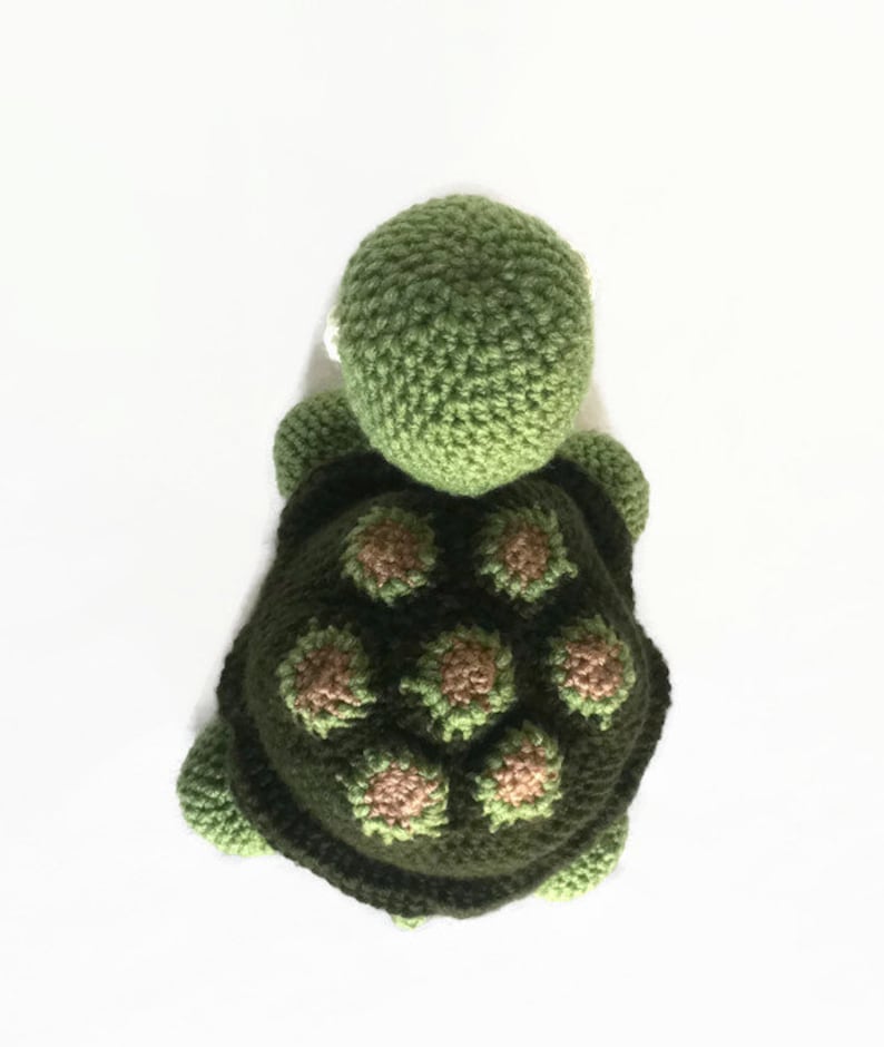 Turtle Stuffed Animal, Turtle Plush Toy, Baby Gift for Boy, Baby Gift for Girl, Crochet Turtle image 3