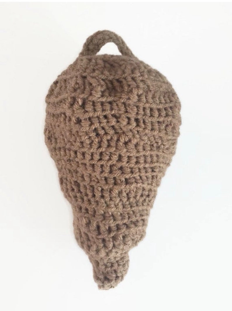 Fake Hornet Nest, Hornet Nest Decoy, Crochet Hornet Nest, Non Toxic Wasp Deterrent, New Home Gift image 3