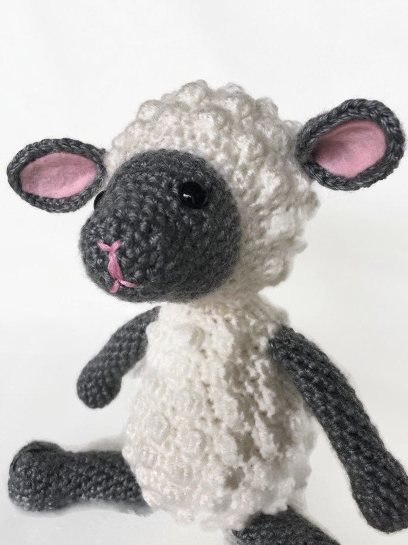 Lamb Stuffed Animal, Lamb Baby Gift, Crochet Lamb, Baby Shower Gift, Easter Gift image 7