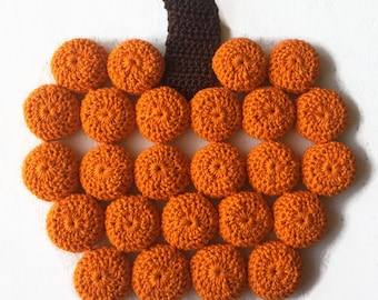 Pumpkin Trivet, Pumpkin Hot Pad, Bottle Cap Trivet, Thanksgiving Trivet, Housewarming Gift