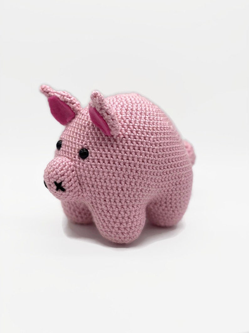 Pig Stuffed Animal Crochet Pig Pig Plush Toy Pig Baby Gift Etsy