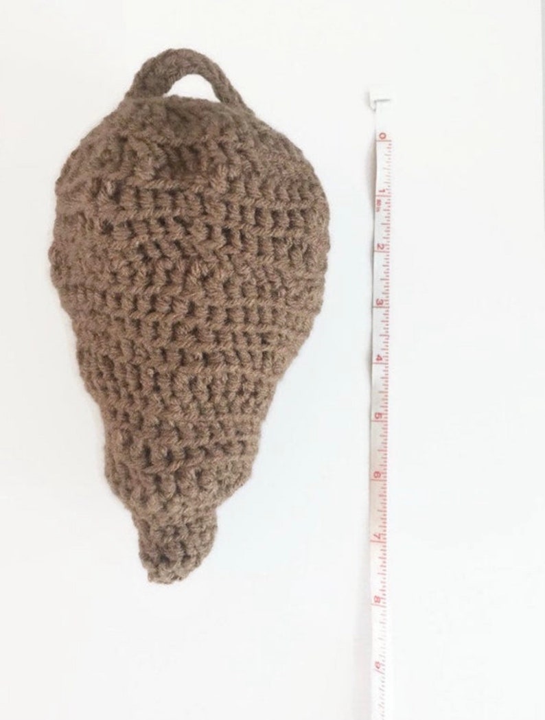 Fake Hornet Nest, Hornet Nest Decoy, Crochet Hornet Nest, Non Toxic Wasp Deterrent, New Home Gift image 4