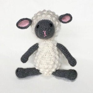 Minky Toy Minky Lamb Baby Shower, Farm animal stuffed animal Handmade Clementine Lamb