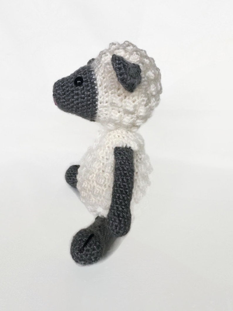 Lamb Stuffed Animal, Lamb Baby Gift, Crochet Lamb, Baby Shower Gift, Easter Gift image 4