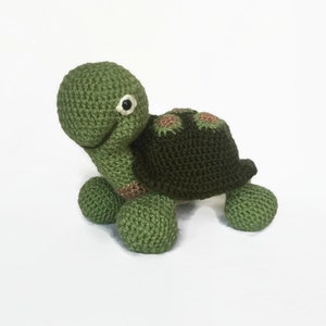 Turtle Stuffed Animal, Turtle Plush Toy, Baby Gift for Boy, Baby Gift for Girl, Crochet Turtle image 2